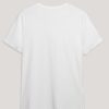 Camiseta Básica Blanca de la Colección Sereno con Logo en la Parte Inferior
